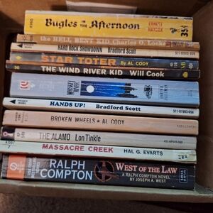 Vintage Paperback Western Books-     Bundle #3 - 10 Books
